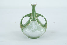 Load image into Gallery viewer, Antique Schutz Marke German Porcelain Vase Green Jasperware Style Classical Figure Circa 1900
