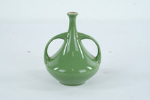 Load image into Gallery viewer, Antique Schutz Marke German Porcelain Vase Green Jasperware Style Classical Figure Circa 1900
