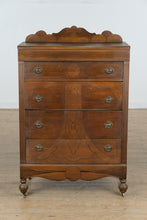 Load image into Gallery viewer, Circa 1930s Art Deco Chest of Drawers with Carved Detail
