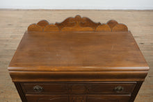 Load image into Gallery viewer, Circa 1930s Art Deco Chest of Drawers with Carved Detail
