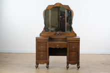 Load image into Gallery viewer, Art Deco Vanity on Casters, Circa 1930s

