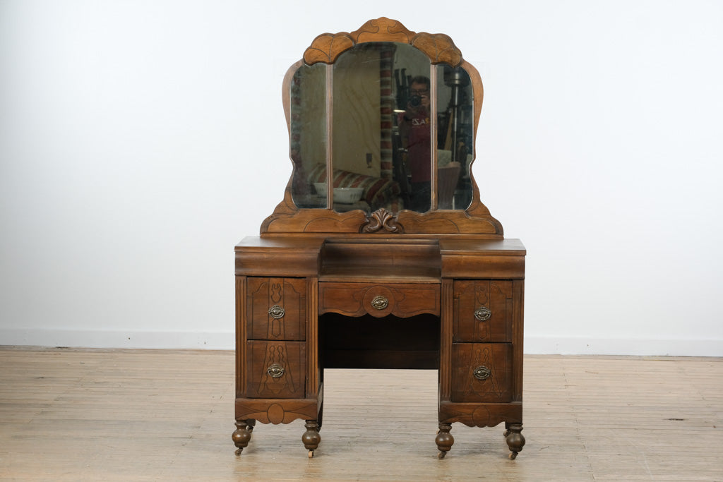 Art Deco Vanity on Casters, Circa 1930s
