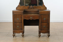 Load image into Gallery viewer, Art Deco Vanity on Casters, Circa 1930s
