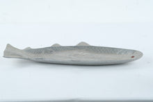 Load image into Gallery viewer, Vintage Arthur Court 1986 Salmon Run School of Fish Aluminum Platter Red Stone Eye
