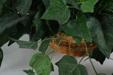 Load image into Gallery viewer, Artificial English Ivy Arrangement in Handwoven Basket – Realistic Cascading Greenery Décor

