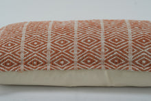 Load image into Gallery viewer, Artistic Accents Lumbar Throw Pillow – Geometric Diamond Pattern, 26&quot;x14&quot;
