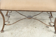 Load image into Gallery viewer, Ashley Furniture Wrought Iron Upholstered Bench
