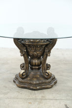 Load image into Gallery viewer, Ashley Furniture Ornate Glass Top Dining Table and Four Chair Set
