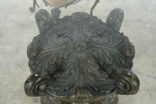 Load image into Gallery viewer, Ashley Furniture Ornate Glass Top Dining Table and Four Chair Set
