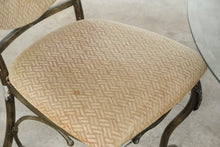 Load image into Gallery viewer, Ashley Furniture Ornate Glass Top Dining Table and Four Chair Set
