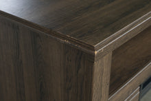 Load image into Gallery viewer, Ashley Juararo B251-49 Rustic Media Chest with Electric Fireplace
