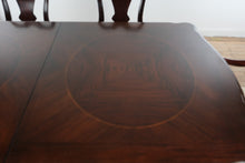 Load image into Gallery viewer, Ashley Millennium Mahogany Double Pedestal Dining Table Set with 7 Chairs and Leaf
