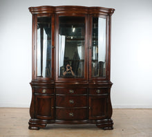 Load image into Gallery viewer, Ashley Millennium Collection Mahogany China Cabinet Curio Display Hutch D517-81
