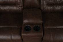 Load image into Gallery viewer, Ashley Stoneland Brown Power Reclining Loveseat with Console

