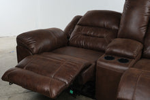 Load image into Gallery viewer, Ashley Stoneland Brown Power Reclining Loveseat with Console
