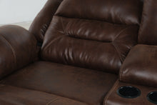 Load image into Gallery viewer, Ashley Stoneland Brown Power Reclining Loveseat with Console
