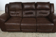 Load image into Gallery viewer, Ashley Stoneland Brown Power Reclining Sofa
