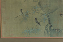 Load image into Gallery viewer, Vintage Emperor Huizong Finches and Bamboo Chinese Art Print 28 x 21
