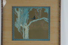 Load image into Gallery viewer, Vintage Shiko Imamura Magpie on a Purple Willow Japanese Art Print
