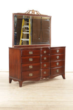 Load image into Gallery viewer, Authentic Mahogany 12-Drawer Dresser by Continental
