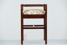 Load image into Gallery viewer, Autumn&#39;s Curved Arm Vanity Bench - New Upholstery
