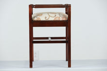 Load image into Gallery viewer, Autumn&#39;s Curved Arm Vanity Bench - New Upholstery
