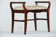 Load image into Gallery viewer, Autumn&#39;s Curved Arm Vanity Bench - New Upholstery
