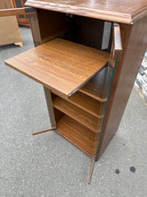 Load image into Gallery viewer, Oak Glass-Front Media &amp; Display Cabinet
