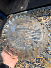 Load image into Gallery viewer, Large Vintage Clear Glass Mixing or Serving Bowl – Ribbed Pressed Glass Design
