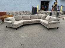 Load image into Gallery viewer, Large Haverty’s Beige Upholstered Sectional Sofa
