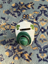 Load image into Gallery viewer, Lifton Shamrock Piggy Bank – Vintage Irish Pig Figurine with Green Hat &amp; Clover Accents
