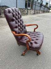 Load image into Gallery viewer, James Town Burgundy Leather Office Chair - La-Z-Boy
