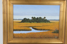 Load image into Gallery viewer, B Horton Signed Original Oil Painting Coastal Marsh Landscape 34 x 28
