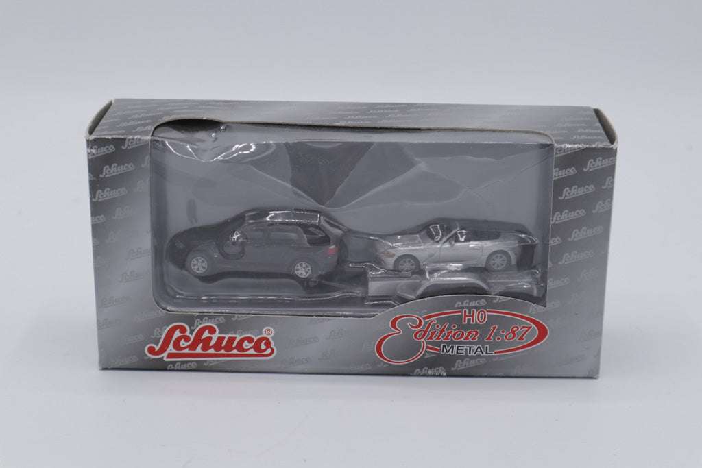 Schuco BMW Anhänger Set (1:87 HO Edition, Diecast Metal, #21959)