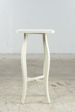 Load image into Gallery viewer, Bunny Williams Home BW Home White Wood Pedestal Plant Stand Accent Table
