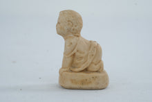 Load image into Gallery viewer, Miniature Crawling Baby Figurine Ivory Bisque Style Stone Look 3 Inch

