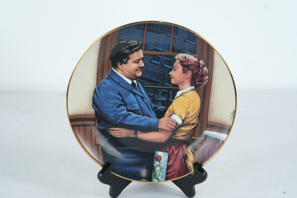 The Honeymooners “Baby, You’re the Greatest” Collector Plate – 3rd Issue, 1987 Hamilton Collection – COA