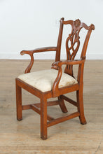 Load image into Gallery viewer, Baker Dupree Chippendale Style Armchair – Solid Wood, Carved Back
