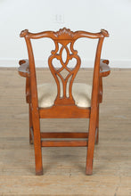Load image into Gallery viewer, Baker Dupree Chippendale Style Armchair – Solid Wood, Carved Back
