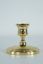 Load image into Gallery viewer, Baldwin Brass Candlestick – 3" Vintage Solid Brass Taper Holder – Classic Round Base
