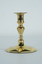 Load image into Gallery viewer, Baldwin Brass Historic Deerfield Candlestick – 3.5" Tall – Solid Brass – Octagon Base
