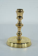 Load image into Gallery viewer, Baldwin Solid Brass Candle Holder – 4.25" x 6" Classic Polished Brass Candlestick
