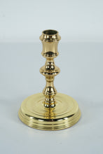 Load image into Gallery viewer, Baldwin Solid Brass Candle Holder – 4.25" x 6" Classic Polished Brass Candlestick
