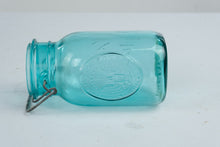 Load image into Gallery viewer, Vintage Ball Ideal Aqua Blue Mason Jar Bicentennial Eagle Seal Wire Bail
