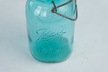 Load image into Gallery viewer, Vintage Ball Ideal Aqua Blue Mason Jar Bicentennial Eagle Seal Wire Bail
