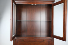 Load image into Gallery viewer, Ballard Designs Secretary Desk Display Cabinet with Glass Doors
