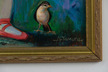 Load image into Gallery viewer, &quot;Little Ballerina with Birds&quot; – Original Oil Painting by Altamura
