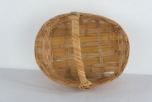 Load image into Gallery viewer, Large Woven Wicker Basket with Handle – Rustic Natural Storage or Decorative Basket (17&quot; x 14&quot; x 13&quot;)
