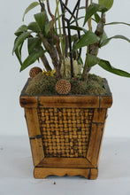 Load image into Gallery viewer, Artificial Orchid Arrangement Bamboo Planter Tall Floor Decor 48 Inch
