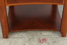 Load image into Gallery viewer, Traditional Inlaid Wood End Table with Lower Shelf
